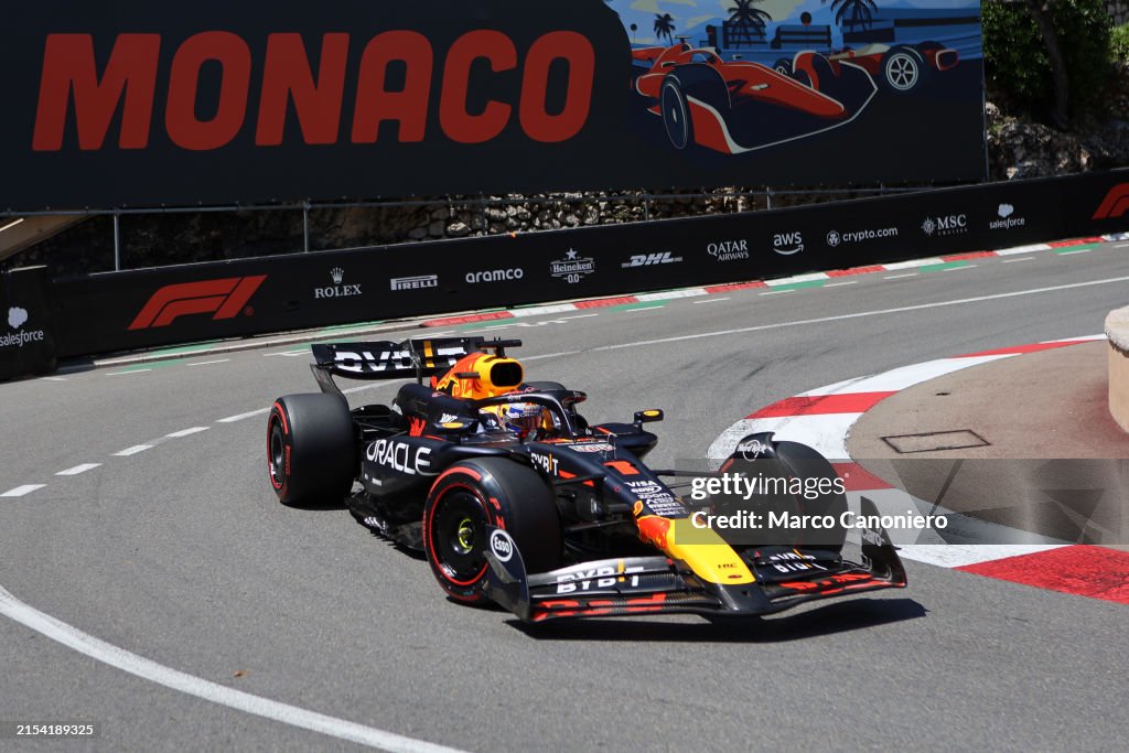 Rebull Racing Track Max Verstappen of Red Bull Racing on track during final practice for ...