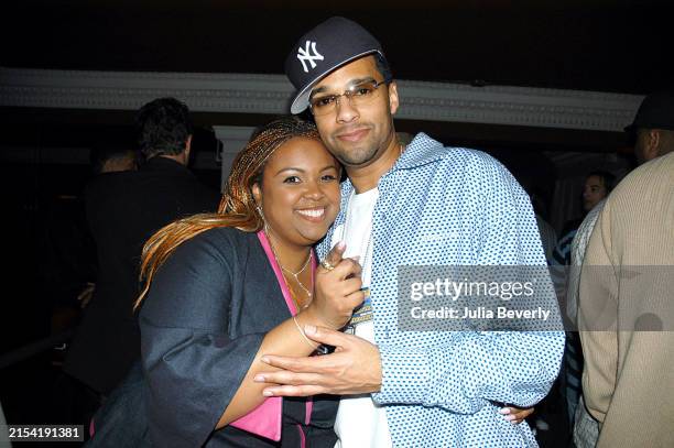 Publicist Echo Hattix and DJ Mad Linx at Union Station in Denver, Colorado on February 17, 2005.