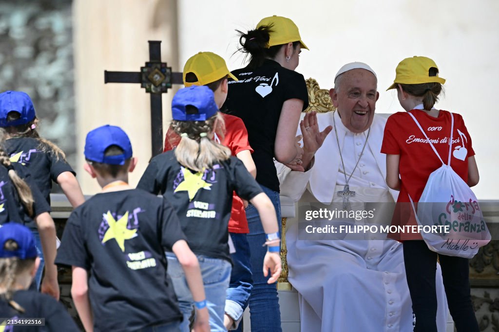 VATICAN-RELIGION-POPE-CHILDREN-DAY