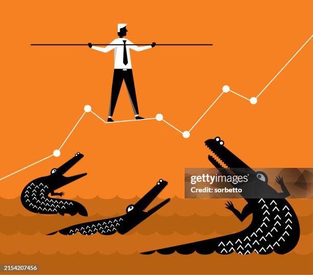 challenge - businessman - uncertainty stock illustrations