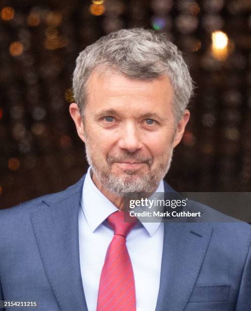 King Frederik X of Denmark on the balcony at Frederik VIII's Palace, Amalienborg on May 26, 2024 in Copenhagen, Denmark. HM The King turns 56 years...
