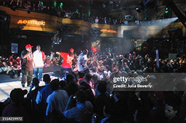 Lil Jon and the East Side Boyz perform at Webster Hall in New York City, New York on April 12, 2005.