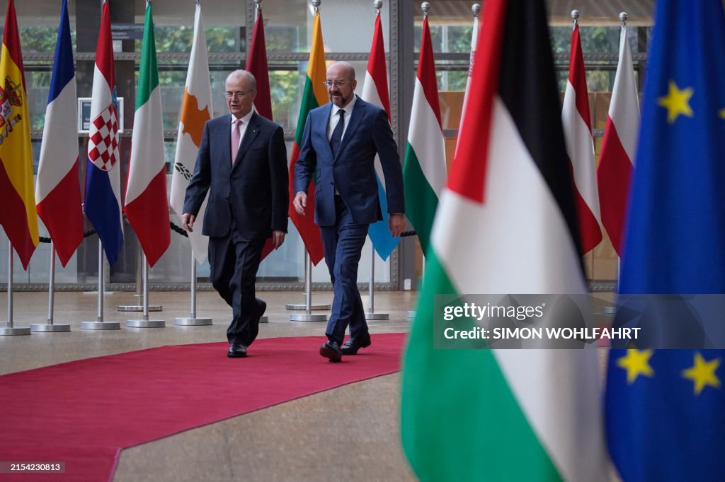 BELGIUM-EU-PALESTINIAN-POLITICS-DIPLOMACY
