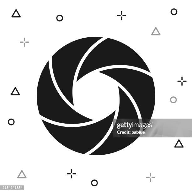 camera shutter. icon on white background - multiple exposure motion stock illustrations