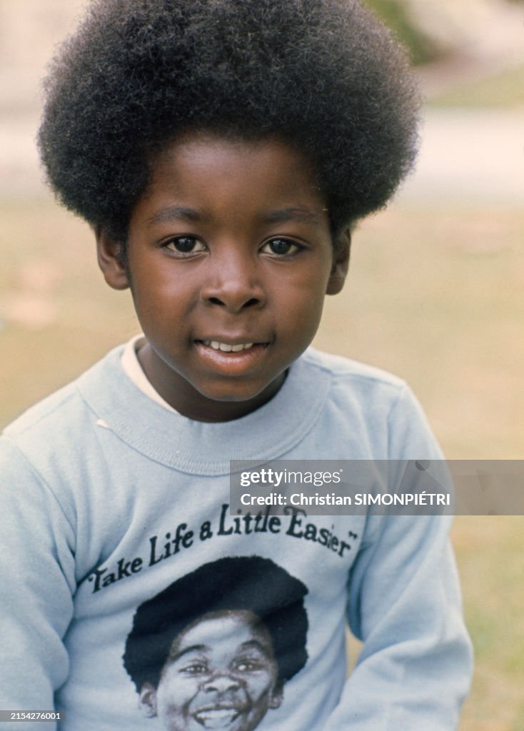Ruby Rippy Young American child actor Rodney Allen Rippy wearing a t-shirt with the ...