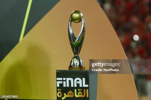 The CAF Champions League Trophy final match is taking place between Al-Ahly and Esperance at Cairo International Stadium in Cairo, Egypt, on May 25,...