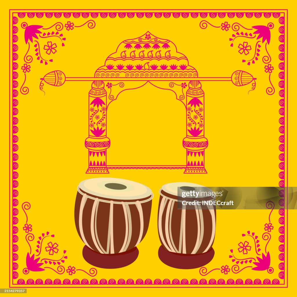 Tabla Instrument Greeting High-Res Vector Graphic - Getty Images
