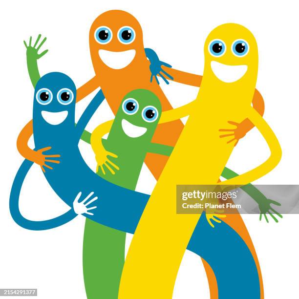 ilustrações de stock, clip art, desenhos animados e ícones de happy family - the worm guys