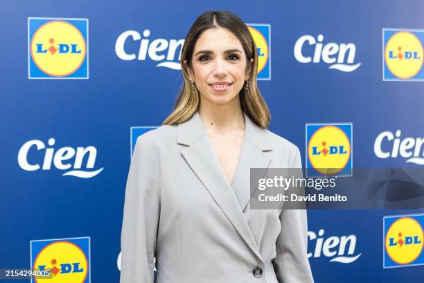 Elena Furiase presents new facial and body care products from Lidl on May 23, 2024 in Madrid, Spain.