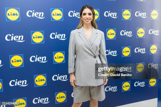 Elena Furiase presents new facial and body care products from Lidl on May 23, 2024 in Madrid, Spain.