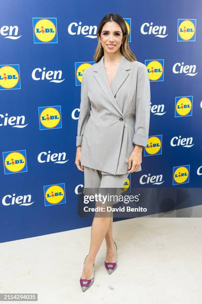 Elena Furiase presents new facial and body care products from Lidl on May 23, 2024 in Madrid, Spain.