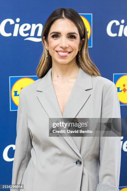 Elena Furiase presents new facial and body care products from Lidl on May 23, 2024 in Madrid, Spain.