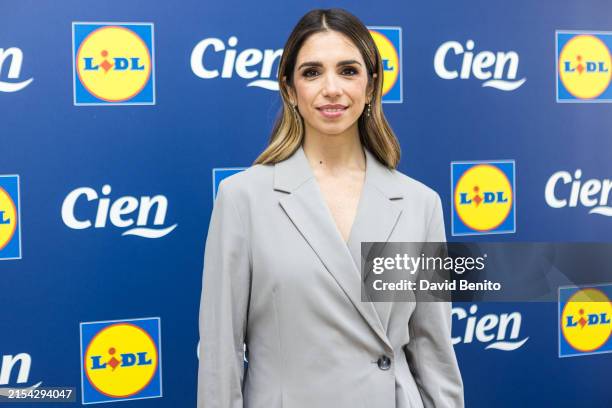 Elena Furiase presents new facial and body care products from Lidl on May 23, 2024 in Madrid, Spain.