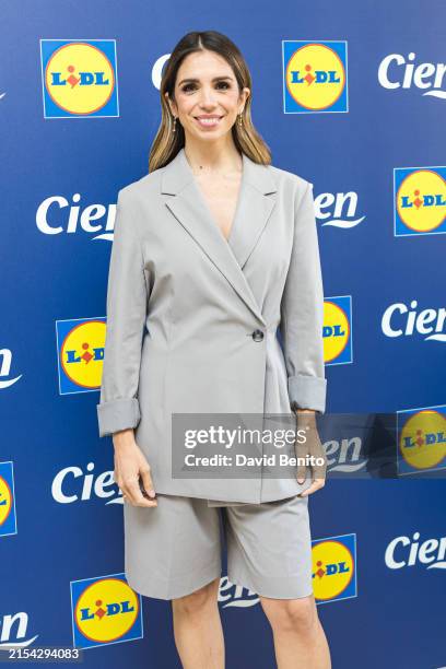Elena Furiase presents new facial and body care products from Lidl on May 23, 2024 in Madrid, Spain.