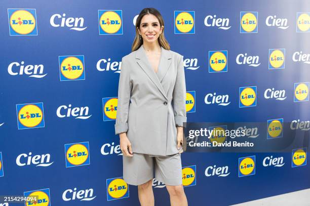 Elena Furiase presents new facial and body care products from Lidl on May 23, 2024 in Madrid, Spain.