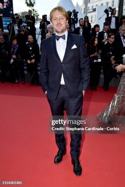 Christopher Alex attends the "L'Amour Ouf" Red Carpet at the 77th annual Cannes Film Festival at Palais des Festivals on May 23, 2024 in Cannes,...