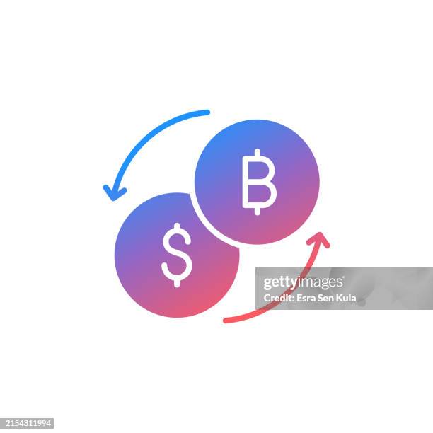 flash swap gradient icon design with editable stroke. suitable for infographics, web pages, mobile apps, ui, ux, and gui design. - bank trading floor stock illustrations