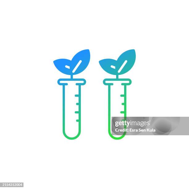 biochemistry gradient icon design with editable stroke. suitable for infographics, web pages, mobile apps, ui, ux, and gui design. - lab worker white background stock illustrations