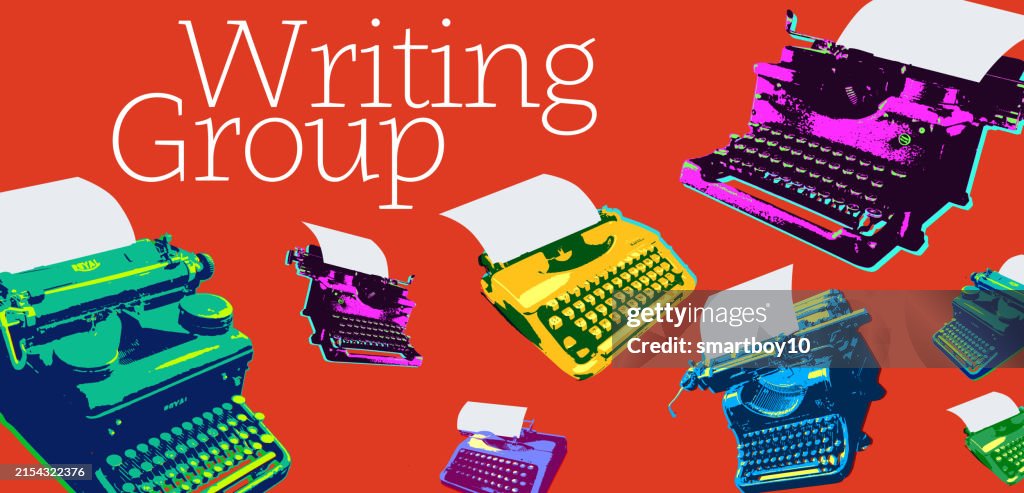 Writing Group Poster Banner High-Res Vector Graphic - Getty Images