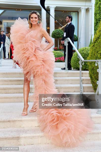 Heidi Klum attends the amfAR Cannes Gala 30th edition presented by Chopard And Red Sea International Film Festival at Hotel du Cap-Eden-Roc on May...