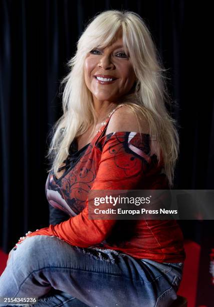 Singer Samantha Fox poses after an interview for Europa Press, May 23 in Madrid, Spain. Samantha Fox is a British singer, actress and model who...