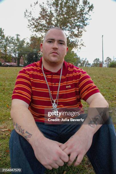 Rapper Bubba Sparxxx at Tuskegee University in Tuskegee, Alabama on November 4, 2005.