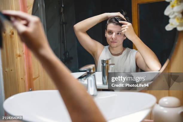 take care of his hair - root sheath stock pictures, royalty-free photos & images