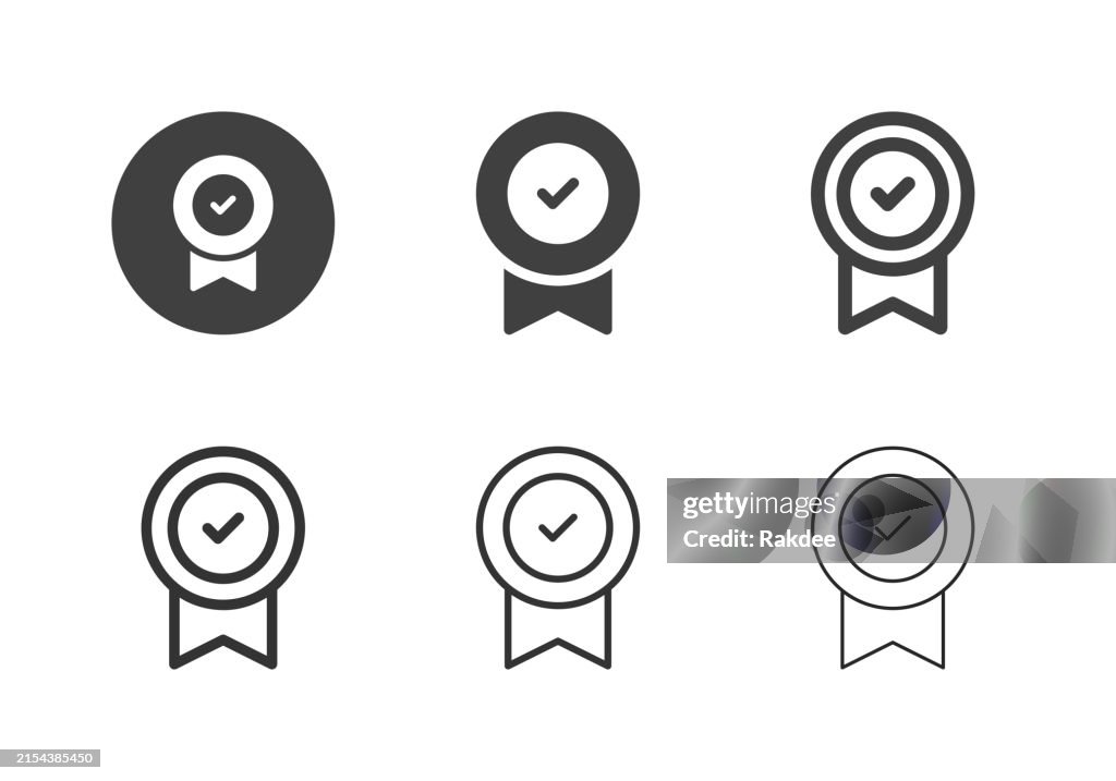 Medal Badge Icons - Multi Series