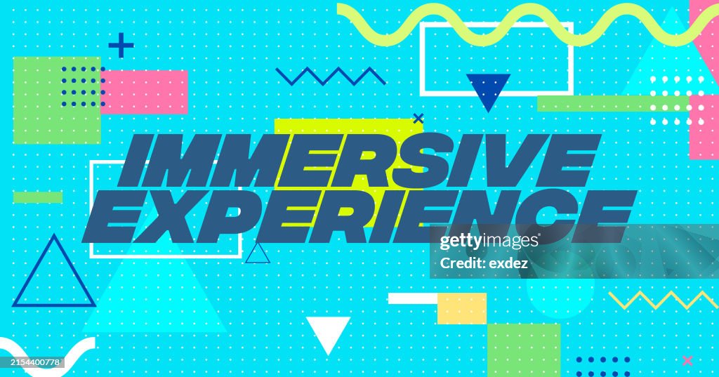 Immersive Experience Text Vector Illustration High-Res Vector Graphic ...