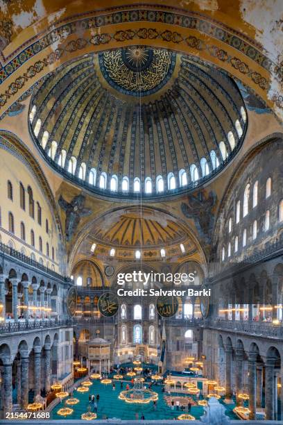 the important and historical landmark of the hagia sophia in istanbul - hagia sophia istanboel stockfoto's en -beelden
