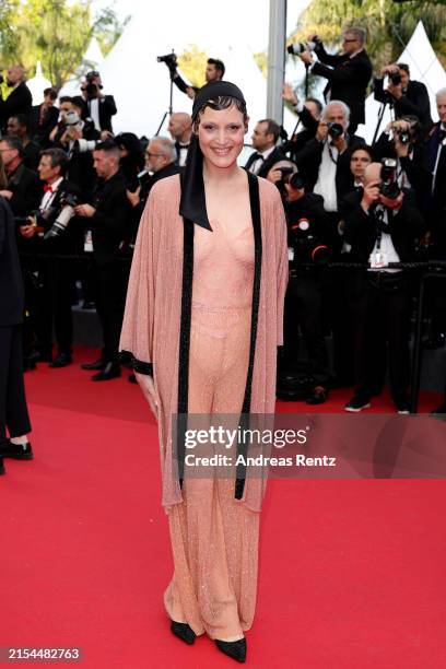 Un Certain Regard Jury Member Vicky Krieps attend the "La Plus Precieuse Des Marchandises" Red Carpet at the 77th annual Cannes Film Festival at...