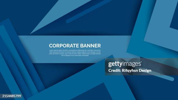 ilustraciones, imágenes clip art, dibujos animados e iconos de stock de elemento de diseño geométrico de forma triangular de colores degradados azules modernos, banner de fondo abstracto ancho para publicación en redes sociales, banner web y folleto - acontecimiento anual