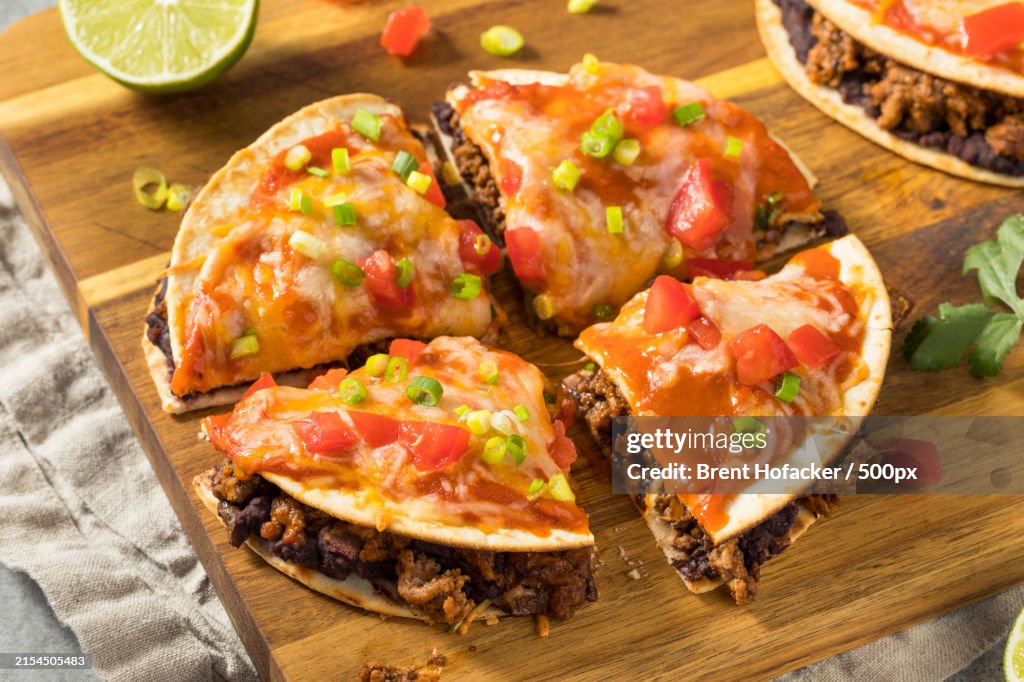 Close-up of pizza on table,United States,USA