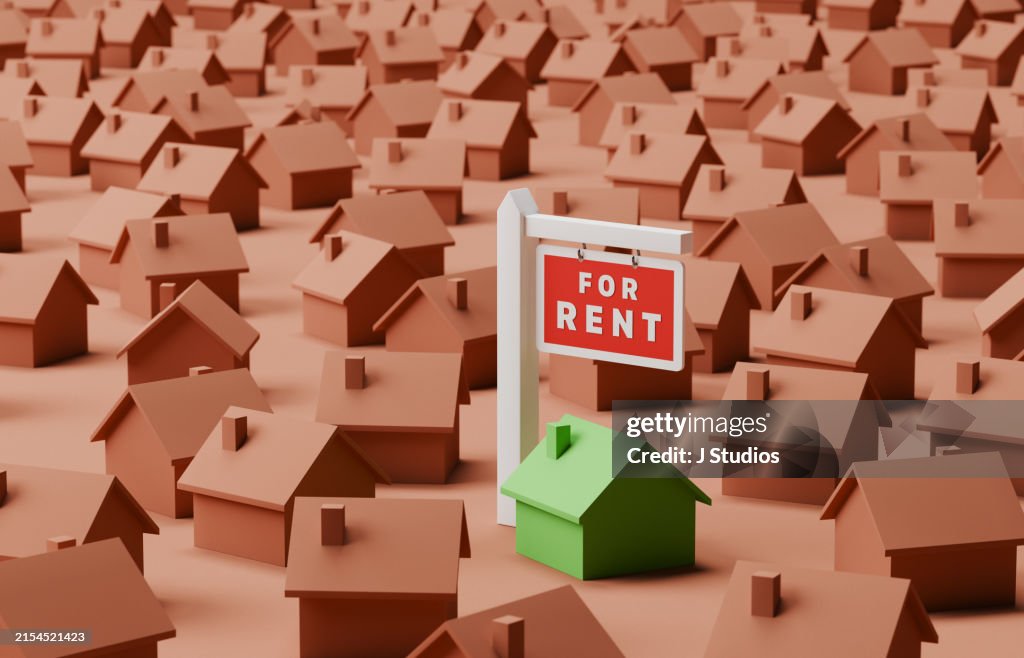 Single house for rent amongst many