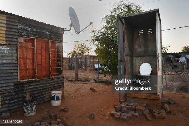 Pit latrine in the Slovo Park informal settlement outside Johannesburg, South Africa, on Friday, May 3, 2024. Slovo Park, established in 1993 when a...