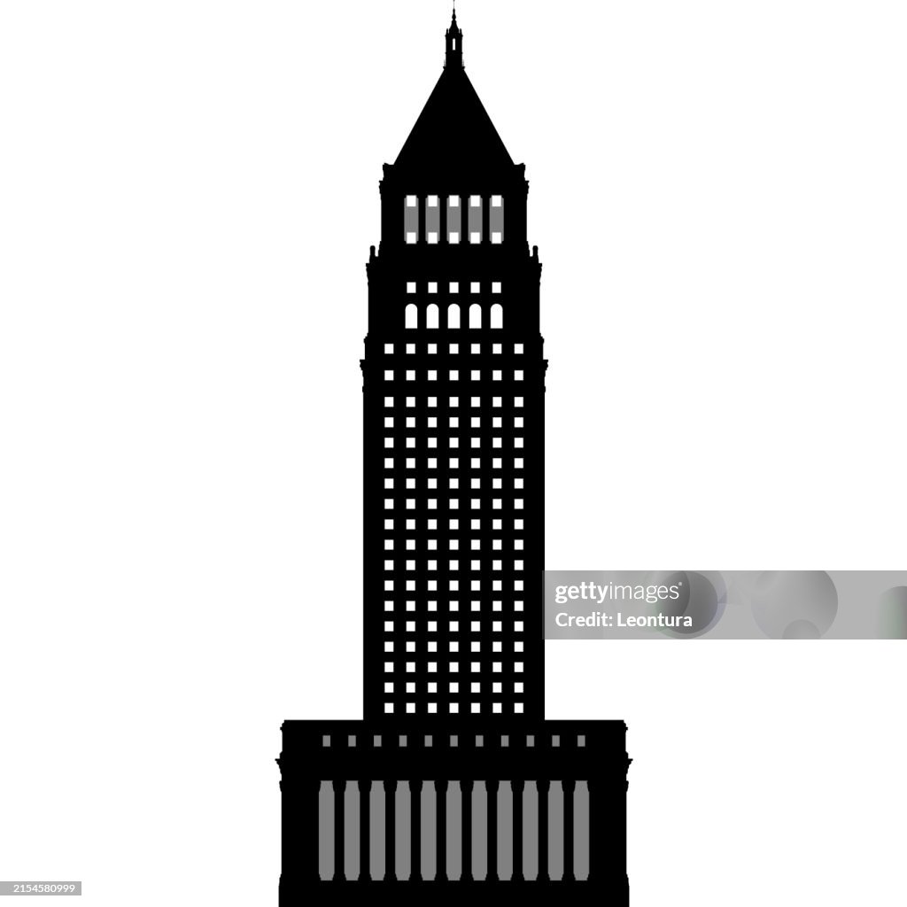 Thurgood Marshall United States Courthouse, New York Silhouette