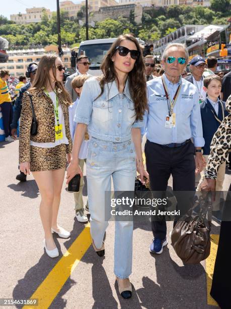 Charlotte Casiraghi is seen during qualifying ahead of the F1 Grand Prix of Monaco at Circuit de Monaco on May 25, 2024 in Monte-Carlo, Monaco.
