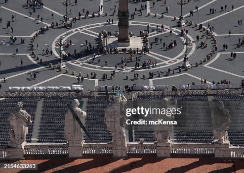 Aerial view of St Peter's Square Aerial view of St Peter's Square