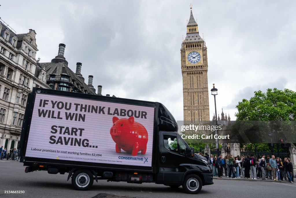 Conservative Party Launch Their First Ad Van Of The General Election Campaign