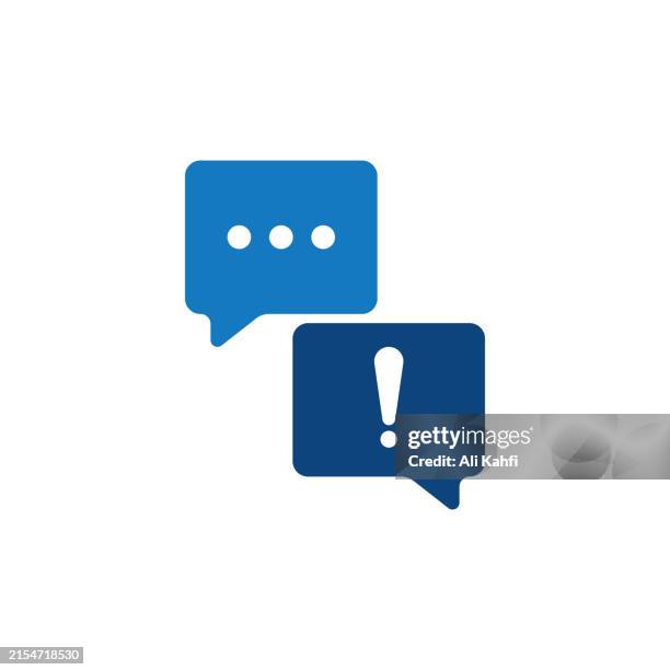 chat alert icon. solid icon that can be applied anywhere, simple, pixel perfect and modern style - stop sign post vector stock illustrations