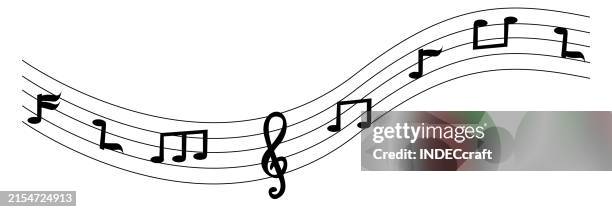 music notes - singer stock illustrations