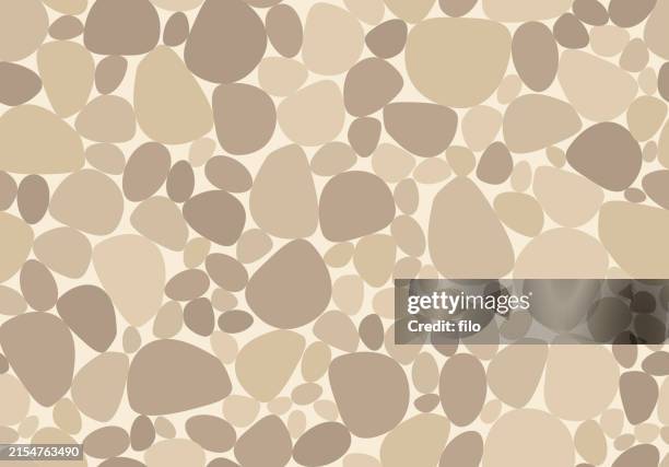 ilustrações, clipart, desenhos animados e ícones de padrão de fundo de rochas sem costura - tileable