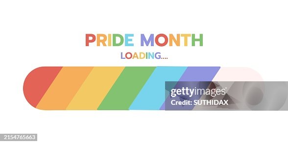 Rainbow loading icon illustration for celebrating Pride Month 2024 Rainbow loading icon illustration for celebrating Pride Month 2024
