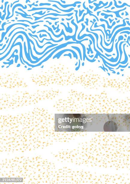 beach background - wet sand stock illustrations