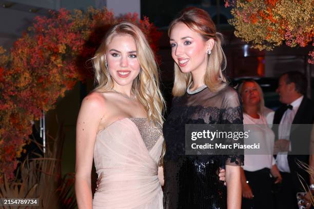 Princess Maria Carolina of Bourbon Two Sicilies and Princess Maria Chiara of Bourbon Two Sicilies attend the Gala Dinner For The F1 Grand Prix Of...