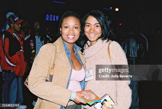 Publicist Elora Mason and radio personality Felisha "Foxx" Monet at Upstart Record Pool in Jacksonville, Florida on January 20, 2004.