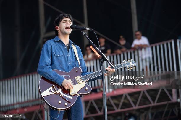 Stephen Sanchez performs at 2024 BottleRock at Napa Valley Expo on May 26, 2024 in Napa, California.