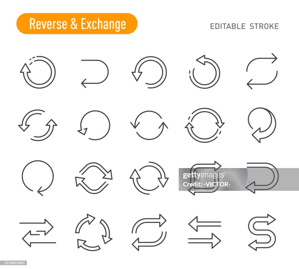 Reverse and Exchange Icons - Line Series