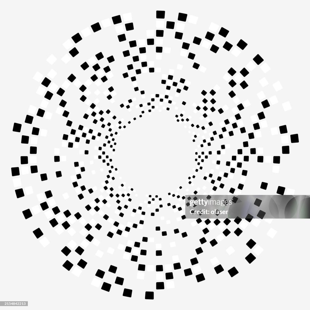 Solid Rectangles With Rounded Corners Circular Pattern With Gaps Around ...