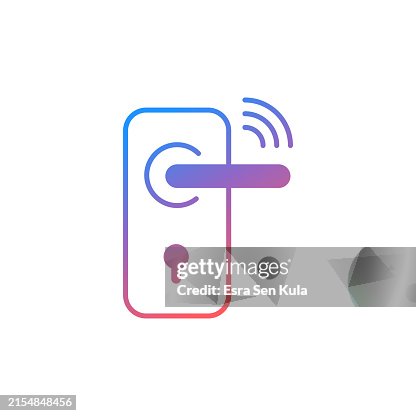 Remote Door Locking Gradient Color Solid Line Icon Design. Suitable for Infographics, Web Pages, Mobile Apps, UI, UX, and GUI design. Remote Door Locking Gradient Color Solid Line Icon Design. Suitable for Infographics, Web Pages, Mobile Apps, UI, UX, and GUI design.